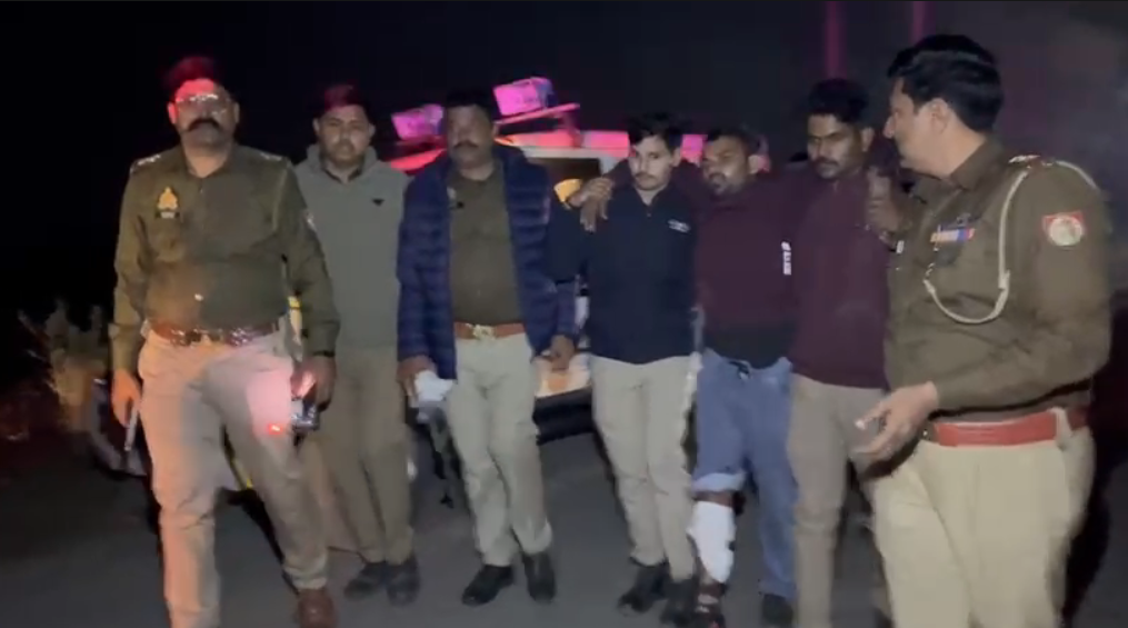 UP NEWS UPDATE :इटावा- पुलिस मुठभेड़ में 24 मुकदमों वाला हिस्ट्रीशीटर गिरफ्तार