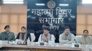UP NEWS UPDATE :बिजनौर में बजट 2026 पर राज्यमंत्री कपिल देव अग्रवाल की प्रेस कॉन्फ्रेंस, पत्रकारों ने उठाईं जिले की समस्याएं