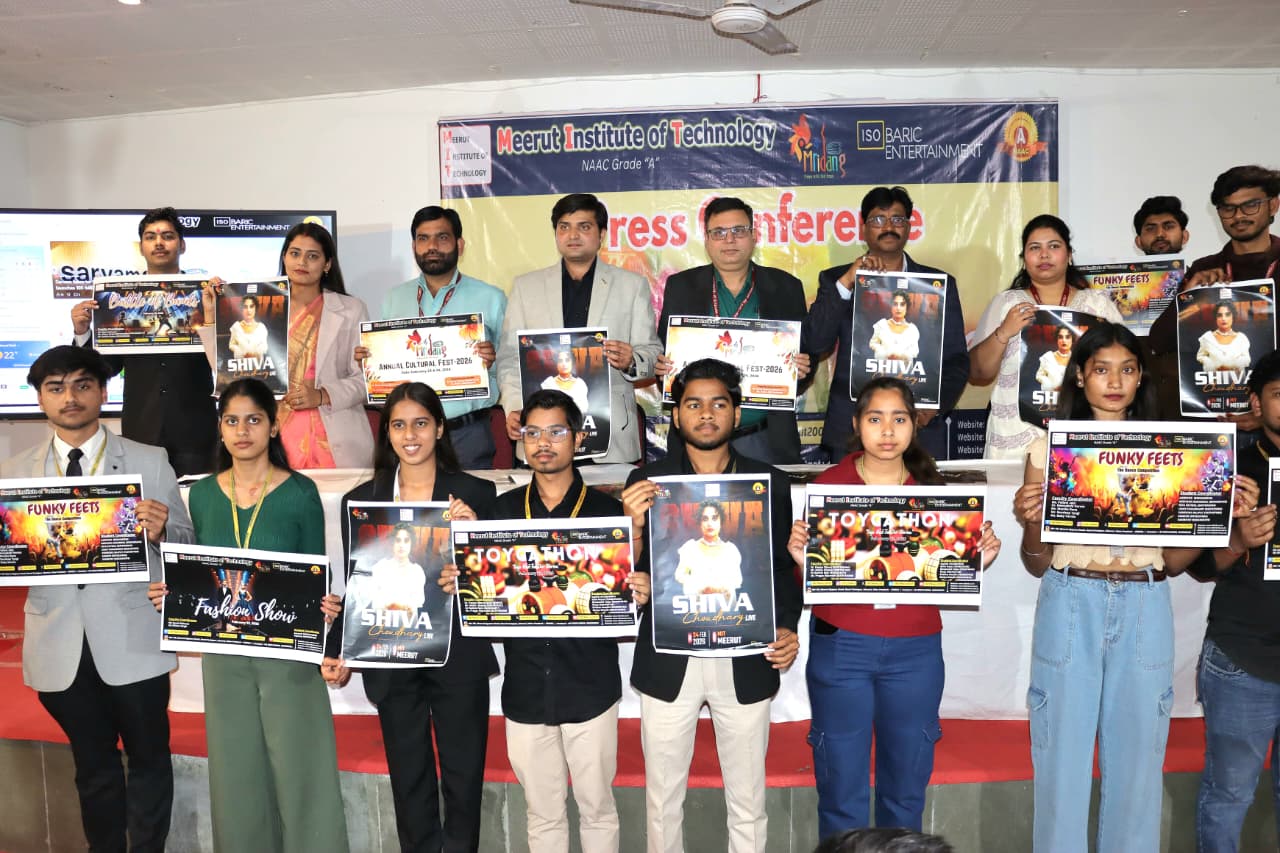 UP NEWS UPDATE :मेरठ: ‘मृदंग-2026’ में शिवा चौधरी का धमाकेदार लाइव शो, एमआईटी उत्सव की धूम 23 फरवरी से