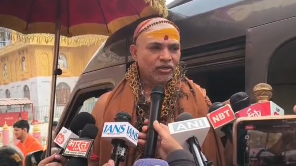 UP NEWS UPDATE :सीतापुर: शंकराचार्य का गौ माता अभियान, नैमिष धाम से लिया आशीर्वाद