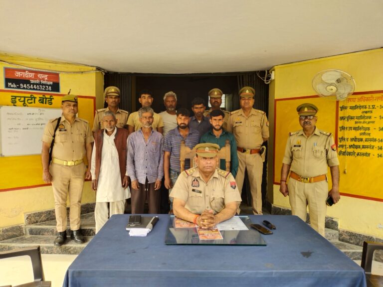 UP NEWS UPDATE :कासगंज: 42 वारंटी अभियुक्तों को पुलिस ने गिरफ्तार कर जेल भेजा, कोर्ट में पेश नहीं हो रहे थे